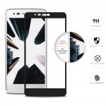 Wholesale LG Aristo, LG Phoenix 3, LG K8, LG LV3, LG MS210 Tempered Glass Full Screen Protector (Glass Black)